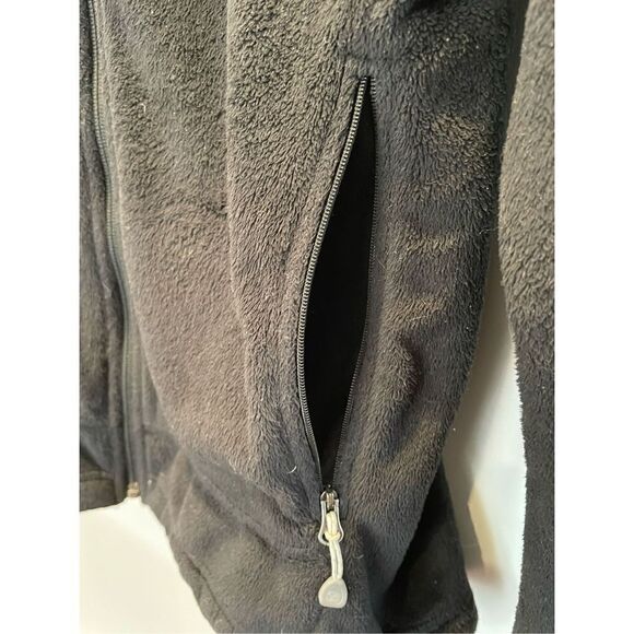 Mountain Hardwear Fleece Hooded Jacket Black Womens Size M - Picture 3 of 10